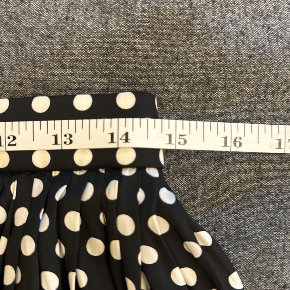NWOT JCrew Featherweight satin mini skirt in dot - Picture 6 of 6